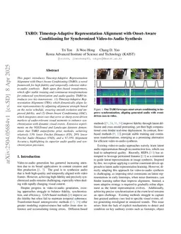 TARO: Timestep-Adaptive Representation Alignment with Onset-Aware Conditioning for Synchronized Video-to-Audio Synthesis