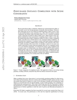 Point-based Instance Completion with Scene Constraints