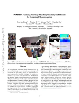 POMATO: Marrying Pointmap Matching with Temporal Motion for Dynamic 3D Reconstruction