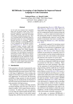 RETROcode: Leveraging a Code Database for Improved Natural Language to Code Generation