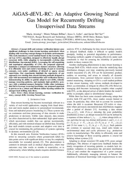 AiGAS-dEVL-RC: An Adaptive Growing Neural Gas Model for Recurrently Drifting Unsupervised Data Streams