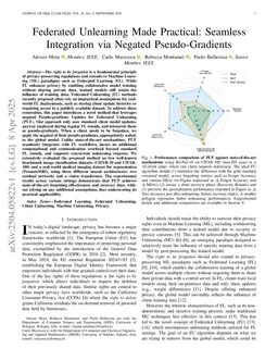 Federated Unlearning Made Practical: Seamless Integration via Negated Pseudo-Gradients