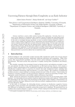 Uncovering Fairness through Data Complexity as an Early Indicator