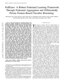 FedFeat+: A Robust Federated Learning Framework Through Federated Aggregation and Differentially Private Feature-Based Classifier Retraining
