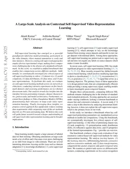 A Large-Scale Analysis on Contextual Self-Supervised Video Representation Learning