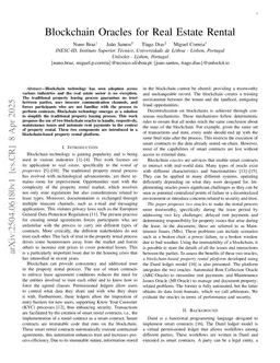 Blockchain Oracles for Real Estate Rental