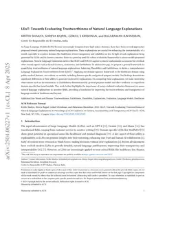 LExT: Towards Evaluating Trustworthiness of Natural Language Explanations