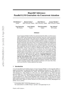 Hogwild! Inference: Parallel LLM Generation via Concurrent Attention