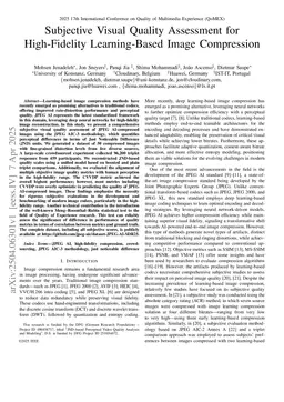 Subjective Visual Quality Assessment for High-Fidelity Learning-Based Image Compression