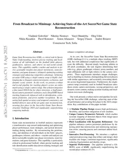 From Broadcast to Minimap: Achieving State-of-the-Art SoccerNet Game State Reconstruction