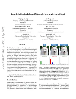 Towards Calibration Enhanced Network by Inverse Adversarial Attack
