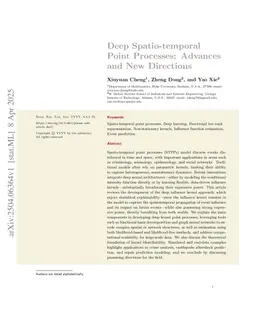 Deep spatio-temporal point processes: Advances and new directions