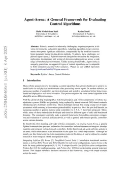 Agent-Arena: A General Framework for Evaluating Control Algorithms
