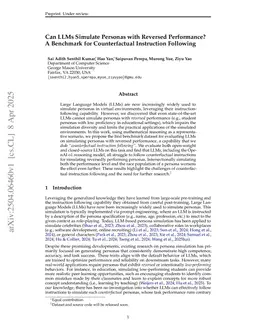Can LLMs Simulate Personas with Reversed Performance? A Benchmark for Counterfactual Instruction Following