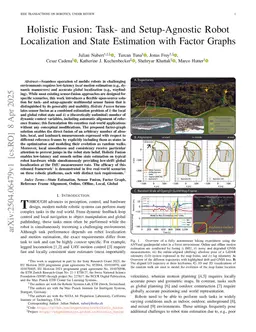 Holistic Fusion: Task- and Setup-Agnostic Robot Localization and State Estimation with Factor Graphs