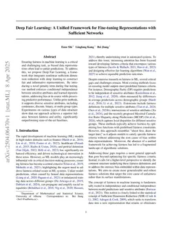 Deep Fair Learning: A Unified Framework for Fine-tuning Representations with Sufficient Networks