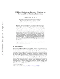 CDER: Collaborative Evidence Retrieval for Document-level Relation Extraction
