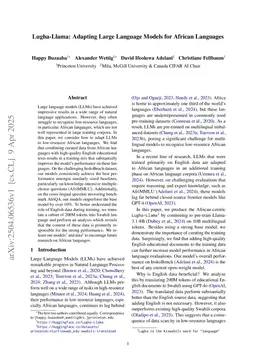 Lugha-Llama: Adapting Large Language Models for African Languages