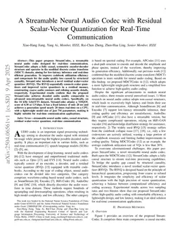 A Streamable Neural Audio Codec with Residual Scalar-Vector Quantization for Real-Time Communication