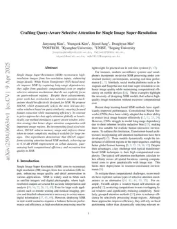 Crafting Query-Aware Selective Attention for Single Image Super-Resolution
