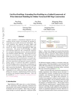 Uni-PrevPredMap: Extending PrevPredMap to a Unified Framework of Prior-Informed Modeling for Online Vectorized HD Map Construction