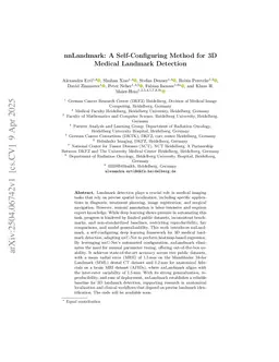 nnLandmark: A Self-Configuring Method for 3D Medical Landmark Detection