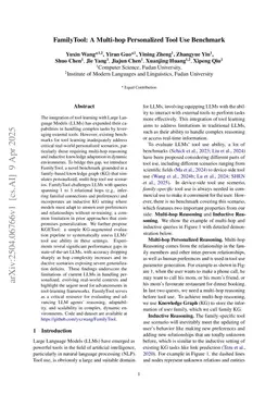 FamilyTool: A Multi-hop Personalized Tool Use Benchmark