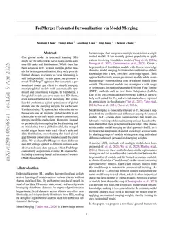 FedMerge: Federated Personalization via Model Merging