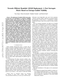 Towards Efficient Roadside LiDAR Deployment: A Fast Surrogate Metric Based on Entropy-Guided Visibility
