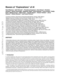 Beware of "Explanations" of AI