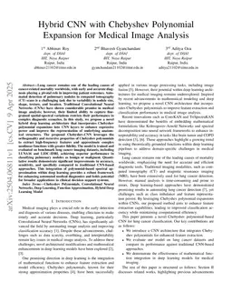 Hybrid CNN with Chebyshev Polynomial Expansion for Medical Image Analysis