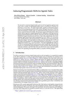 Inducing Programmatic Skills for Agentic Tasks