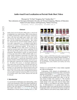 Audio-visual Event Localization on Portrait Mode Short Videos