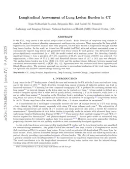 Longitudinal Assessment of Lung Lesion Burden in CT