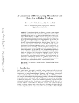 A Comparison of Deep Learning Methods for Cell Detection in Digital Cytology