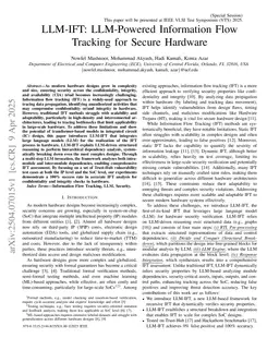 LLM-IFT: LLM-Powered Information Flow Tracking for Secure Hardware