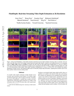 FlashDepth: Real-time Streaming Video Depth Estimation at 2K Resolution