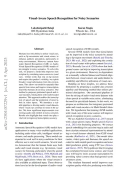 Visual-Aware Speech Recognition for Noisy Scenarios