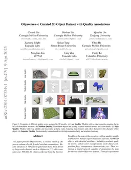 Objaverse++: Curated 3D Object Dataset with Quality Annotations