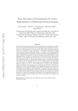 Zeus: Zero-shot LLM Instruction for Union Segmentation in Multimodal Medical Imaging
