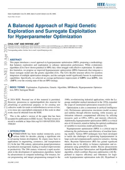 A Balanced Approach of Rapid Genetic Exploration and Surrogate Exploitation for Hyperparameter Optimization