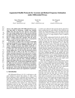 Augmented Shuffle Protocols for Accurate and Robust Frequency Estimation under Differential Privacy