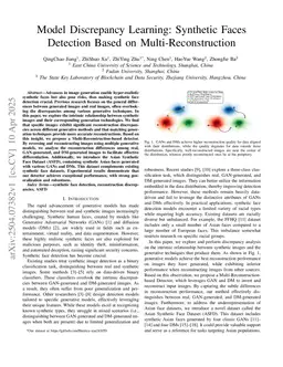 Model Discrepancy Learning: Synthetic Faces Detection Based on Multi-Reconstruction