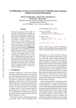 LLM4Ranking: An Easy-to-use Framework of Utilizing Large Language Models for Document Reranking