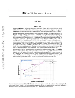 Kimi-VL Technical Report