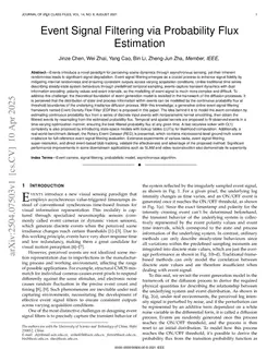 Event Stream Filtering via Probability Flux Estimation
