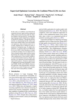 Supervised Optimism Correction: Be Confident When LLMs Are Sure