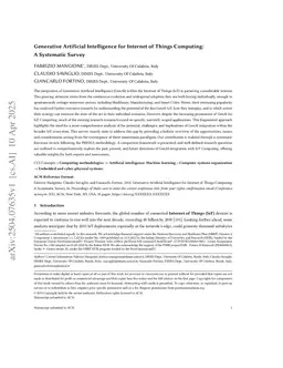 Generative Artificial Intelligence for Internet of Things Computing: A Systematic Survey