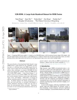 S2R-HDR: A Large-Scale Rendered Dataset for HDR Fusion
