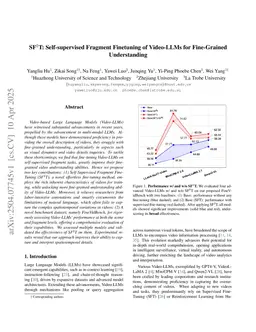 SF2T: Self-supervised Fragment Finetuning of Video-LLMs for Fine-Grained Understanding